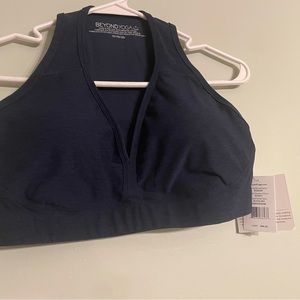 Beyond Yoga Navy Blue Spacedye Bra size 1X